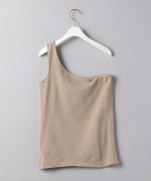 UNITED ARROWS（ユナイテッドアローズ）の「UWFM ワンショルダー タンクトップ（タンクトップ・レディース・ブラック/ベージュ・FREE）」の11枚目の写真