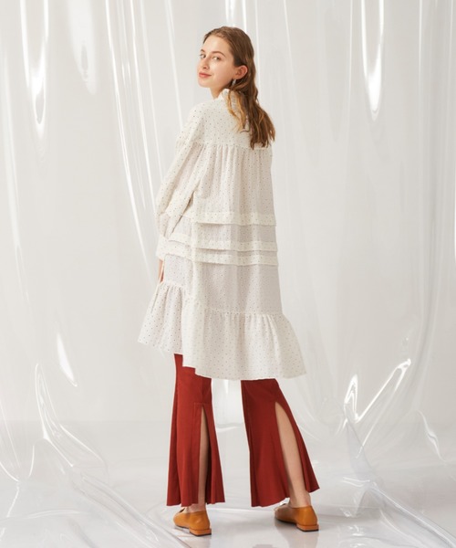 COEL（コエル）の「小花柄ボリュームシャツワンピース（ワンピース  