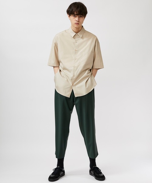 STUDIOUS(ステュディオス)の「【STUDIOUS】THOMAS MASON レギュラーカラー ショートスリーブ シャツ(シャツ/ブラウス・メンズ・ホワイト/ベージュ/サックスブルー・1/2/3)」の12枚目の写真