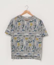 【 BARNDOOR / バーンドア 】パネルボタニカルプリントTシャツ 1142097G BUR