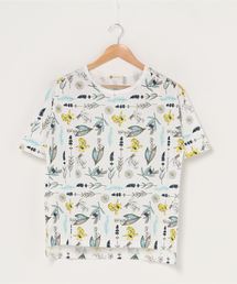 【 BARNDOOR / バーンドア 】パネルボタニカルプリントTシャツ 1142097G BUR