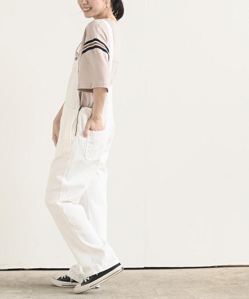 rps（アールピーエス）の「デニムワイドコンビネゾン（サロペット/オーバーオール・レディース・ブルー/ブルー系その他/オフホワイト/インディゴブルー/アイボリー・M/L）」の14枚目の写真