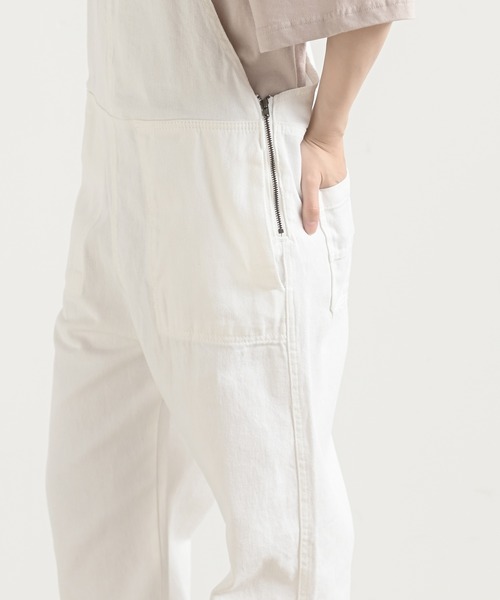 rps（アールピーエス）の「デニムワイドコンビネゾン（サロペット/オーバーオール・レディース・ブルー/ブルー系その他/オフホワイト/インディゴブルー/アイボリー・M/L）」の18枚目の写真