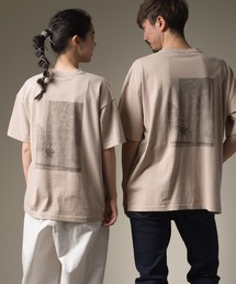 ユニセックス プリント半袖Tシャツ バンクシー BRANDALISED×OMNES フォトTEE