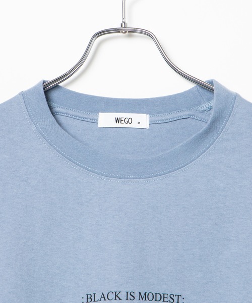 WEGO（ウィゴー）の「WEGO/サイドカラーブロックビッグシルエットTシャツ（Tシャツ/カットソー・メンズ・ホワイト/ブルー系その他・MEDIUM/LARGE）」の10枚目の写真
