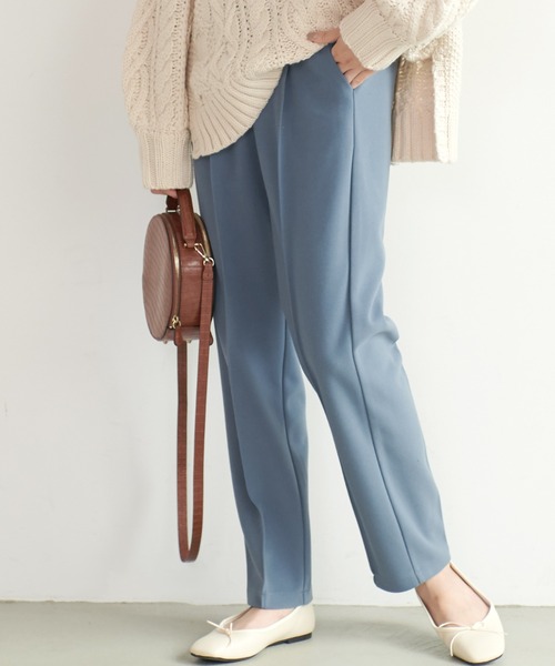 coca（coca）（コカ）の「起毛センタープレスパンツ（その他パンツ・レディース・ブラック/ブルー/アイボリー/ライトグリーン・ONE SIZE）」の4枚目の写真