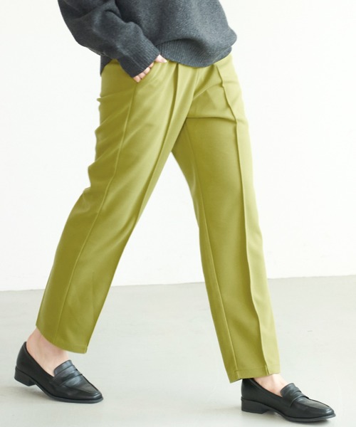 coca（coca）（コカ）の「起毛センタープレスパンツ（その他パンツ・レディース・ブラック/ブルー/アイボリー/ライトグリーン・ONE SIZE）」の3枚目の写真