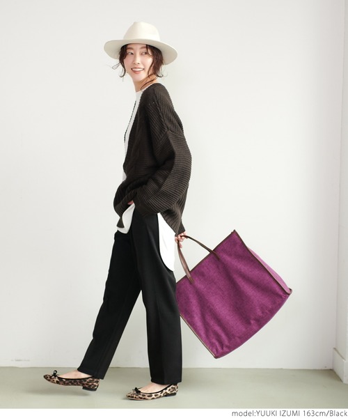 coca（coca）（コカ）の「起毛センタープレスパンツ（その他パンツ・レディース・ブラック/ブルー/アイボリー/ライトグリーン・ONE SIZE）」の9枚目の写真