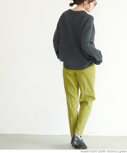 coca（coca）（コカ）の「起毛センタープレスパンツ（その他パンツ・レディース・ブラック/ブルー/アイボリー/ライトグリーン・ONE SIZE）」の17枚目の写真