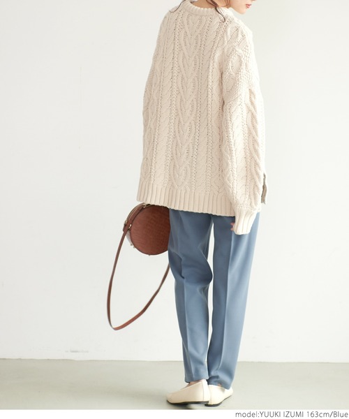 coca（coca）（コカ）の「起毛センタープレスパンツ（その他パンツ・レディース・ブラック/ブルー/アイボリー/ライトグリーン・ONE SIZE）」の21枚目の写真