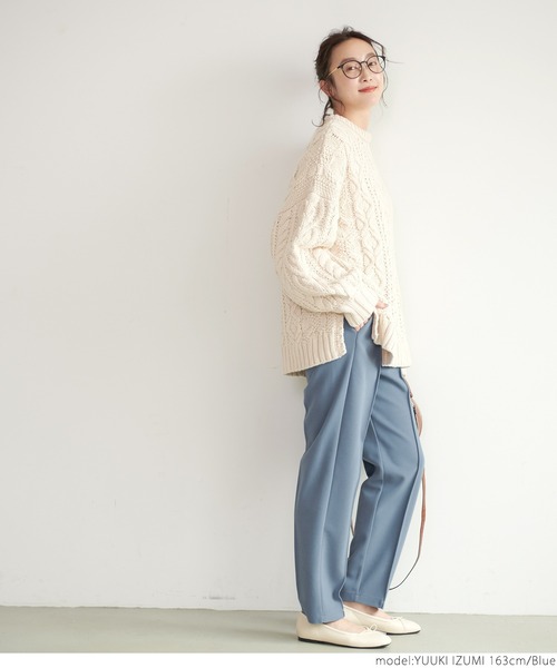 coca（coca）（コカ）の「起毛センタープレスパンツ（その他パンツ・レディース・ブラック/ブルー/アイボリー/ライトグリーン・ONE SIZE）」の22枚目の写真