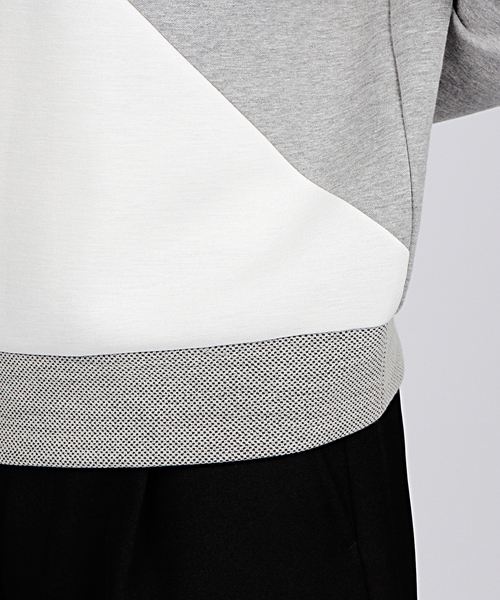 EN ROUTE(アンルート)の「ENR ダンボールニット ロングスリーブ●(Tシャツ/カットソー・メンズ・オフホワイト/ブラック・3/2/1)」の6枚目の写真