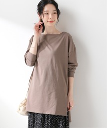 SLOBE IENA | スリットネックTEE【手洗い可能】◆(Tシャツ/カットソー)