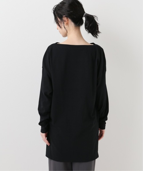 SLOBE IENA（スローブイエナ）の「スリットネックTEE【手洗い可能】◆（Tシャツ/カットソー・レディース・ブラック/アイボリー/ブラウン・FREE）」の12枚目の写真