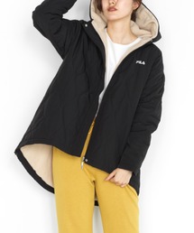 <FILA/フィラ>裏ボアフリースキルティングコート