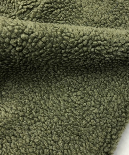 Beno(ビーノ)の「もこもこ シェルパ ボア フリース / ルーズシルエット / プルオーバー フーディー パーカー(パーカー・メンズ・オリーブ/ネイビー/ベージュ/グレー/ブラック/オフホワイト・LL/L/M)」の22枚目の写真