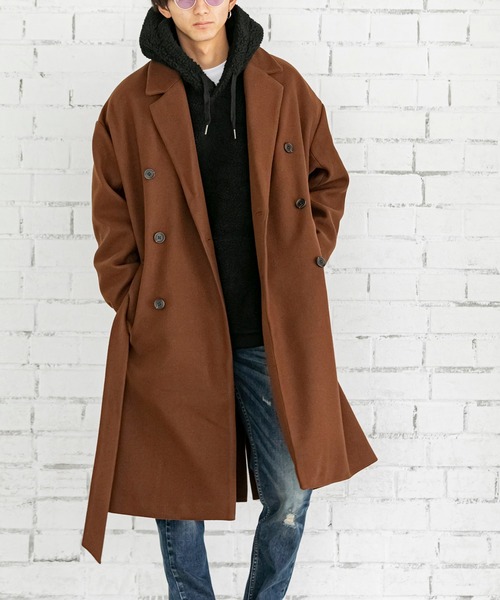 Beno(ビーノ)の「もこもこ シェルパ ボア フリース / ルーズシルエット / プルオーバー フーディー パーカー(パーカー・メンズ・オリーブ/ネイビー/ベージュ/グレー/ブラック/オフホワイト・LL/L/M)」の15枚目の写真