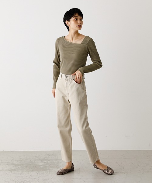 COLOR DENIM TAPERED/カラーデニムテーパード（デニムパンツ）｜AZUL