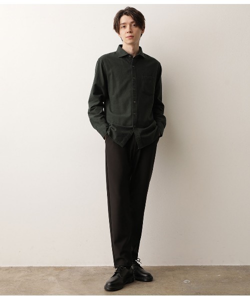 JUNRED（ジュンレッド）の「ツイルコットン起毛シャツ（シャツ/ブラウス・メンズ・グリーン/ブルー/ホワイト/オレンジ・M/L/LL）」の15枚目の写真