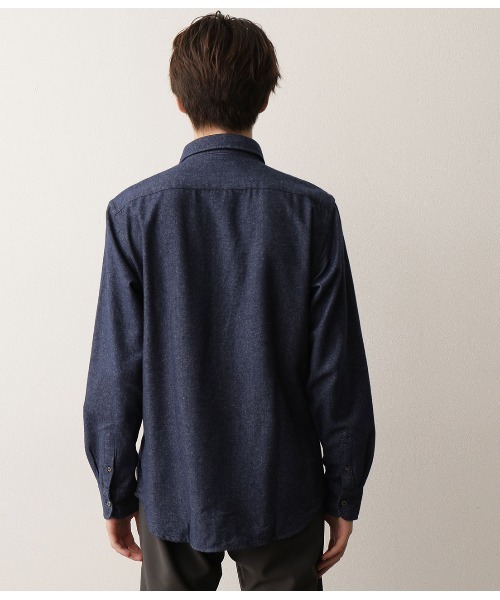 JUNRED（ジュンレッド）の「ツイルコットン起毛シャツ（シャツ/ブラウス・メンズ・グリーン/ブルー/ホワイト/オレンジ・M/L/LL）」の18枚目の写真