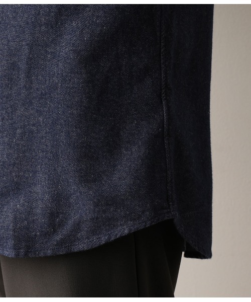 JUNRED（ジュンレッド）の「ツイルコットン起毛シャツ（シャツ/ブラウス・メンズ・グリーン/ブルー/ホワイト/オレンジ・M/L/LL）」の6枚目の写真