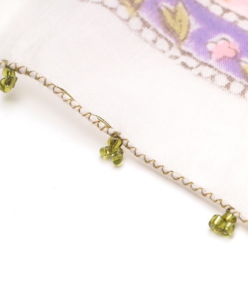 チチカカ（チチカカ）の「ブロックプリントスカーフ（バンダナ/スカーフ・レディース・ピンク/イエロー・FREE）」の9枚目の写真