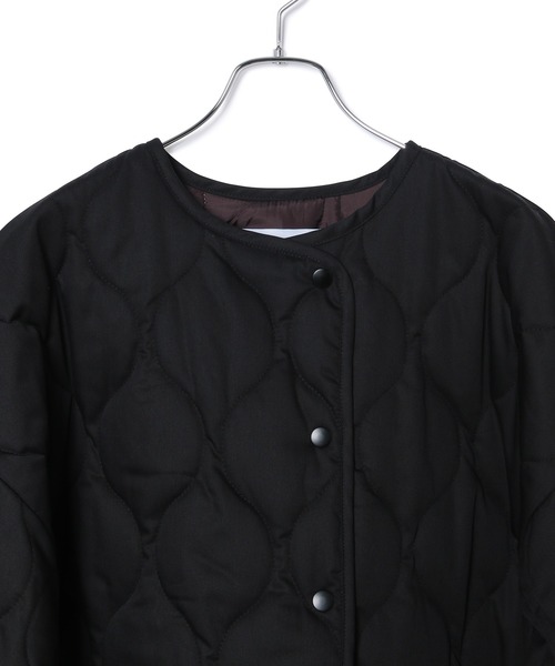 ADAM ET ROPE'（アダムエロペ）の「キルティングブルゾン（ブルゾン・レディース・ブラック/ベージュ・FREE）」の20枚目の写真