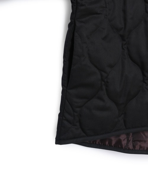 ADAM ET ROPE'（アダムエロペ）の「キルティングブルゾン（ブルゾン・レディース・ブラック/ベージュ・FREE）」の4枚目の写真