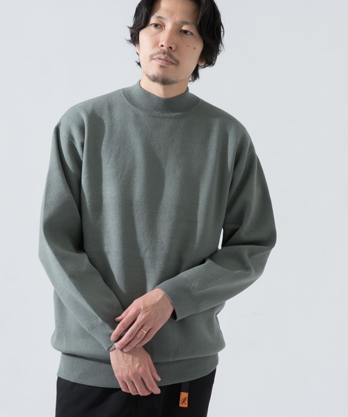 URBAN RESEARCH ROSSO MEN(アーバンリサーチロッソメン)の「ミラノリブモックネックニット(ニット/セーター・メンズ・ブラック/チャコールグレー/グレー系その他/ネイビー/ブルー系その他・SMALL/MEDIUM/LARGE/X-LARGE)」の5枚目の写真