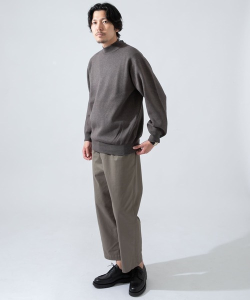 URBAN RESEARCH ROSSO MEN(アーバンリサーチロッソメン)の「ミラノリブモックネックニット(ニット/セーター・メンズ・ブラック/チャコールグレー/グレー系その他/ネイビー/ブルー系その他・SMALL/MEDIUM/LARGE/X-LARGE)」の21枚目の写真