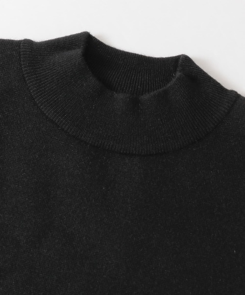 URBAN RESEARCH ROSSO MEN(アーバンリサーチロッソメン)の「ミラノリブモックネックニット(ニット/セーター・メンズ・ブラック/チャコールグレー/グレー系その他/ネイビー/ブルー系その他・SMALL/MEDIUM/LARGE/X-LARGE)」の6枚目の写真