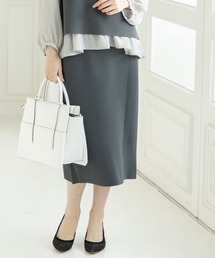 12Twelve Agenda | SUラップ風ニットナロースカート(RyNy14G)(スカート)