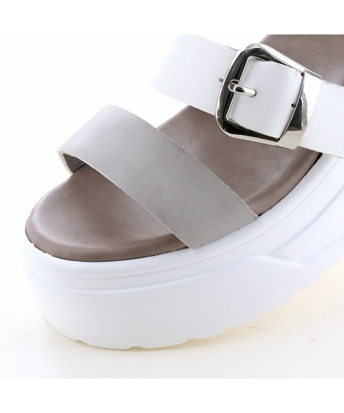 byあしながおじさん（バイアシナガオジサン）の「厚底ベルトスポーツサンダル / byあしながおじさん（サンダル・レディース・ブラック/マルチ/グレー/ブロンズ・M/S/LL/L）」の11枚目の写真