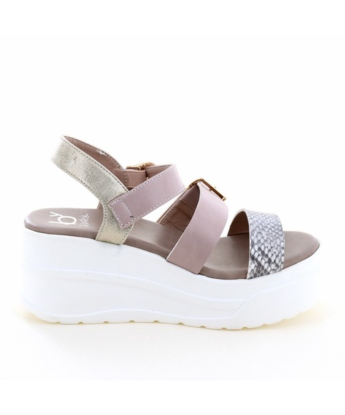 byあしながおじさん（バイアシナガオジサン）の「厚底ベルトスポーツサンダル / byあしながおじさん（サンダル・レディース・ブラック/マルチ/グレー/ブロンズ・M/S/LL/L）」の12枚目の写真