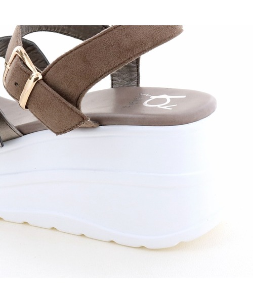 byあしながおじさん（バイアシナガオジサン）の「厚底ベルトスポーツサンダル / byあしながおじさん（サンダル・レディース・ブラック/マルチ/グレー/ブロンズ・M/S/LL/L）」の13枚目の写真
