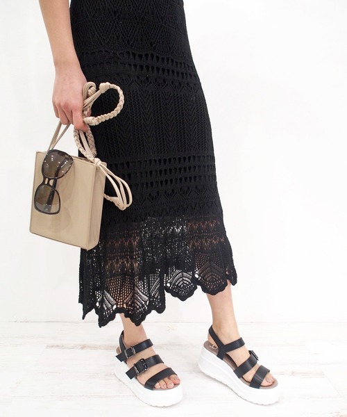 byあしながおじさん（バイアシナガオジサン）の「厚底ベルトスポーツサンダル / byあしながおじさん（サンダル・レディース・ブラック/マルチ/グレー/ブロンズ・M/S/LL/L）」の22枚目の写真