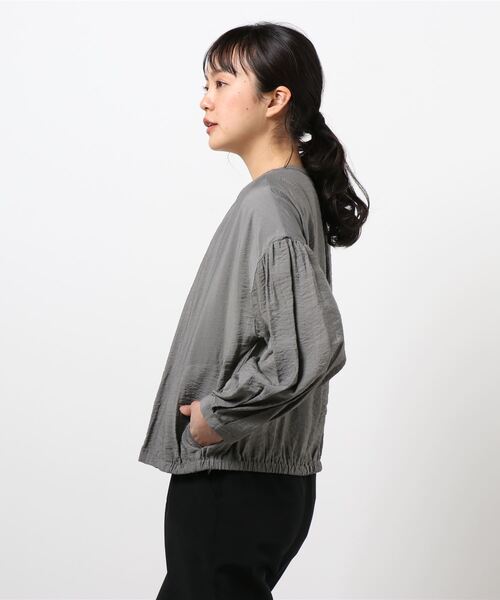 COMME CA ISM（コムサイズム）の「ワッシャーブルゾン（ブルゾン・レディース・チャコール/ベージュ/カーキ/ブラック・MEDIUM/LARGE）」の20枚目の写真