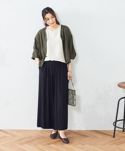 COMME CA ISM（コムサイズム）の「ワッシャーブルゾン（ブルゾン・レディース・チャコール/ベージュ/カーキ/ブラック・MEDIUM/LARGE）」の7枚目の写真