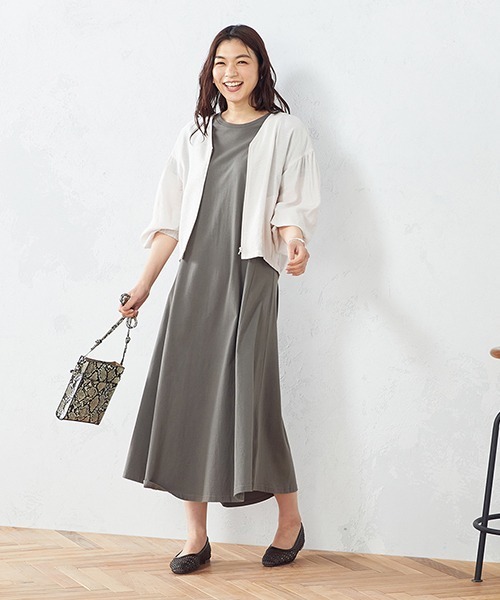 COMME CA ISM（コムサイズム）の「ワッシャーブルゾン（ブルゾン・レディース・チャコール/ベージュ/カーキ/ブラック・MEDIUM/LARGE）」の8枚目の写真