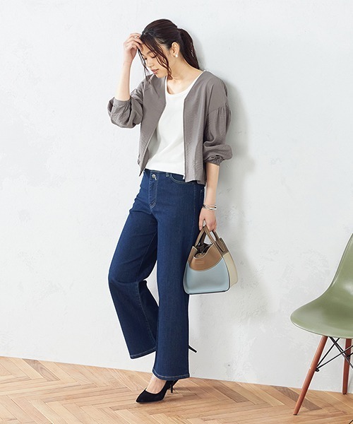 COMME CA ISM（コムサイズム）の「ワッシャーブルゾン（ブルゾン・レディース・チャコール/ベージュ/カーキ/ブラック・MEDIUM/LARGE）」の9枚目の写真