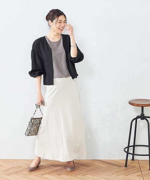 COMME CA ISM（コムサイズム）の「ワッシャーブルゾン（ブルゾン・レディース・チャコール/ベージュ/カーキ/ブラック・MEDIUM/LARGE）」の10枚目の写真