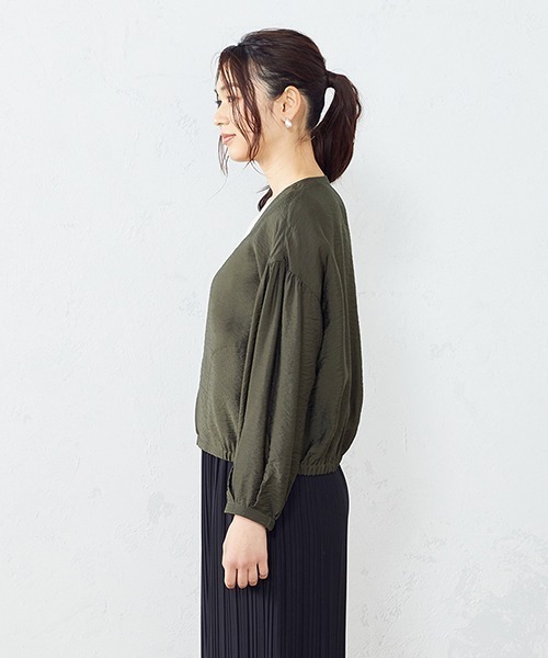 COMME CA ISM（コムサイズム）の「ワッシャーブルゾン（ブルゾン・レディース・チャコール/ベージュ/カーキ/ブラック・MEDIUM/LARGE）」の12枚目の写真