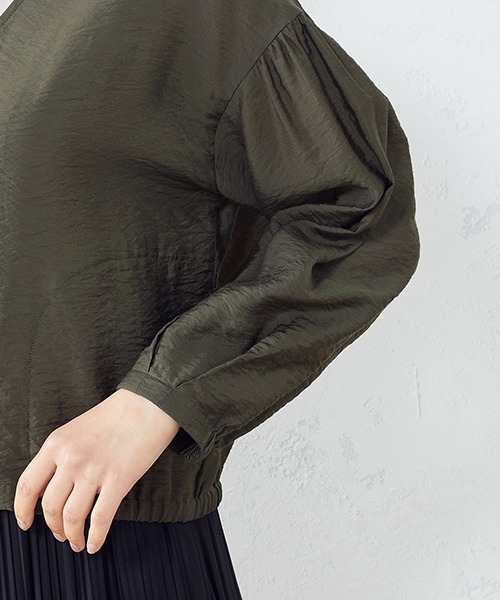 COMME CA ISM（コムサイズム）の「ワッシャーブルゾン（ブルゾン・レディース・チャコール/ベージュ/カーキ/ブラック・MEDIUM/LARGE）」の15枚目の写真