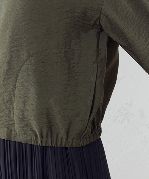 COMME CA ISM（コムサイズム）の「ワッシャーブルゾン（ブルゾン・レディース・チャコール/ベージュ/カーキ/ブラック・MEDIUM/LARGE）」の17枚目の写真