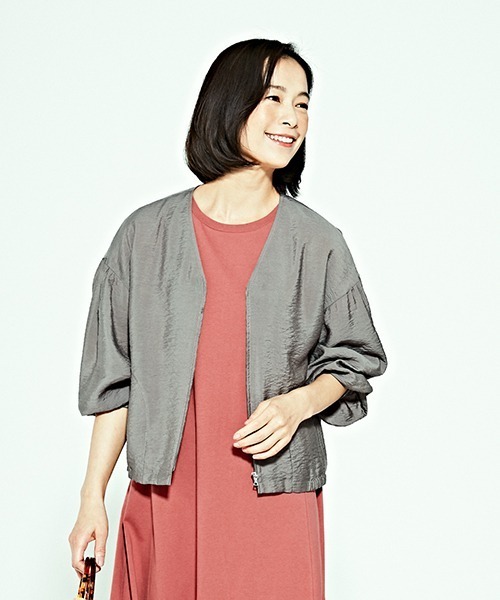 COMME CA ISM（コムサイズム）の「ワッシャーブルゾン（ブルゾン・レディース・チャコール/ベージュ/カーキ/ブラック・MEDIUM/LARGE）」の19枚目の写真