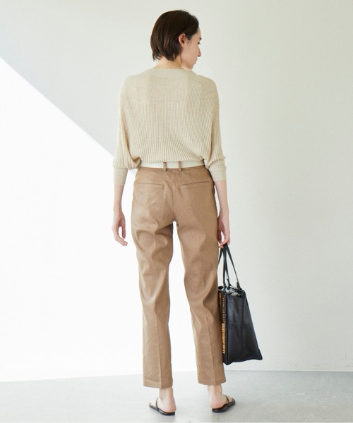 Flea Store Vegetal(フリーストアベジタル)の「【Flea Store Vegetal】レザーコンビかごバッグ/TALL(かごバッグ・レディース・ブラック・FREE)」の5枚目の写真