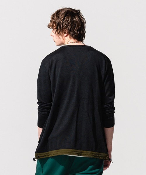 glamb(グラム)の「Nixon cardigan / ニクソンカーディガン(カーディガン/ボレロ・メンズ・ブラック/ブルー・L/M/S)」の9枚目の写真