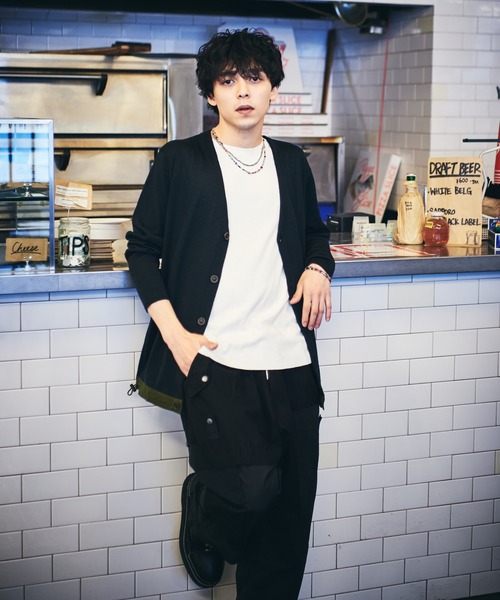 glamb(グラム)の「Nixon cardigan / ニクソンカーディガン(カーディガン/ボレロ・メンズ・ブラック/ブルー・L/M/S)」の16枚目の写真