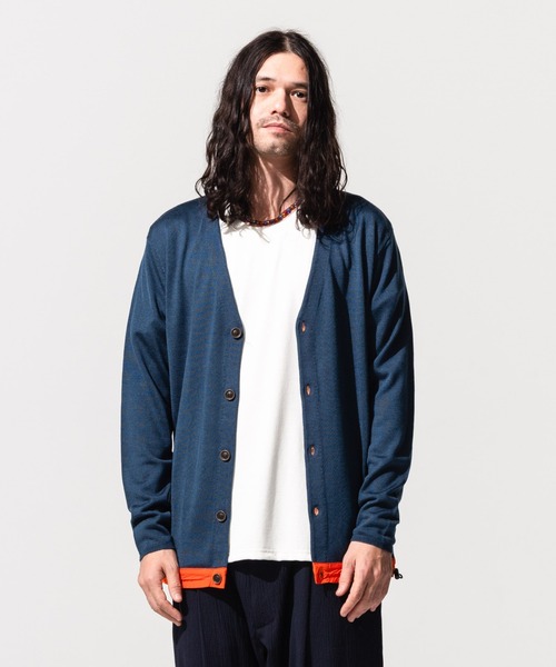 glamb(グラム)の「Nixon cardigan / ニクソンカーディガン(カーディガン/ボレロ・メンズ・ブラック/ブルー・L/M/S)」の20枚目の写真