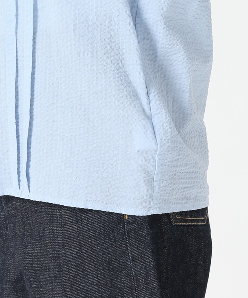 SLOBE citron.（スローブシトロン）の「SLOBE citron.セーラーフリルブラウス【手洗い可能】◆（シャツ/ブラウス・レディース・ホワイト/サックスブルー・FREE）」の16枚目の写真